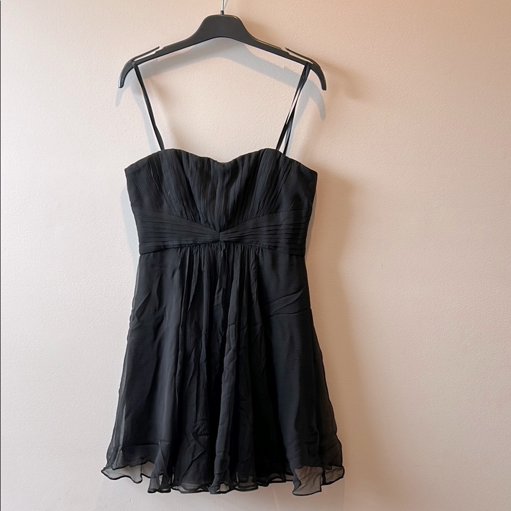 BCBGMaxAzria Black Silk Dress